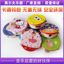 Baby hand clap drum Children small tambourine wooden kindergarten teacher with performance Ling drum Orf musical instrument tambourine
