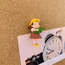 1 Creative girl cartoon cute I-shaped pushpin felt Cork message board photo wall decoration stud