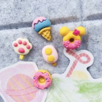 5 donuts ice cream cute creative pushpins press nails Cork felt plate nails Message note stickers small nails