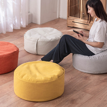 Household cotton linen fluton cushion round thickened floor floor tatami small sitting room Japanese cushion