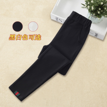 Girl pants winter clothing outside wearing 2021 spring and autumn clothes new foreign air CUHK children plus suede black pencil small leggings