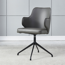 Italian minimalist office chair Modern minimalist study desk chair with armrest High backrest Computer swivel chair Boss chair