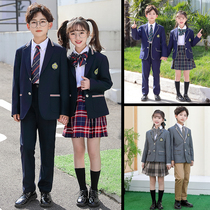 Kindergarten garden clothes autumn suits British style childrens class clothes JK dress primary school uniforms