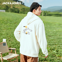  JackJones Jack Jones summer mens handsome trend personality loose hooded long-sleeved sweater 221333048