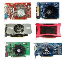 Disassemble GT210 220 240 GT430 GT520 GT610 PCI-E graphics HDMI 512M 1G