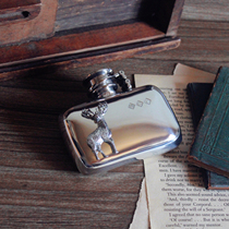 Wait for 3 weeks (deer badge) | BUCK BUCK hip flask exclusive at this moment UK imported handmade tin 3 ounces
