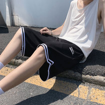 Basketball shorts Mens summer ice silk thin section wear tide brand trend casual pants Sports loose five-point pants