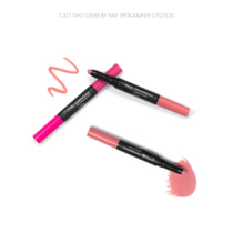 Huge fold to pick up the leak British niche double-headed lip liner pen Womens group color Milk tea Peach Orange lipstick Hummus aunt color