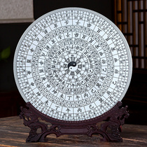 Jingdezhen ceramic ornaments home decorations gossip plates Chinese living room TV cabinet antique shelf crafts