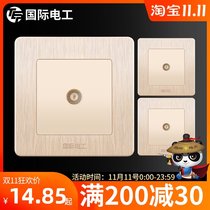 (3 TV sockets) International Electrical Switch Socket Panel Type 86 Home Cable TV Closed Panel