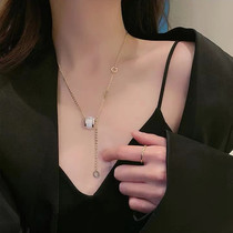 Japan and South Korea small waist necklace female light luxury niche design ins tide cold wind choker 2021 summer New