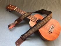 Pure hand-made classical beauty embroidery Ukulele strap with Chinese small four string strap
