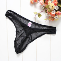 Adult products Mens transparent sexy thong Ultra-thin mesh low waist temptation underwear Sex underwear briefs
