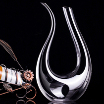 Crystal glass decanter Personality creative wine dispenser pourer Harp u-shaped swan pot Household wine set