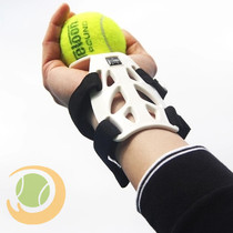 Tennis throw ball trainer Serve trainer to correct wrist posture patent