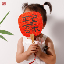 Double-sided thickened rice paper blank fan palace fan hand painting traditional Chinese painting watercolor calligraphy DIY antique fan