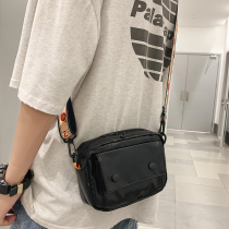 Shoulder Bag Mens Tide Brand Leisure Joker Simple Street Fashion Trend PU Shoulder Bag Tide Small Satchel Female Messenger Bag