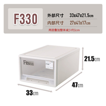 Tianma Co. Ltd. F330 storage box transparent plastic storage box drawer type clothes wardrobe finishing storage box