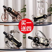 Red wine rack ornaments household wine cabinet wine decoration red wine cup holder upside down wine bottle rack modern light luxury wine rack