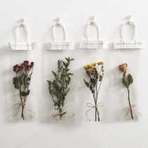Christmas hand bag dry flower bouquet specimen Wall pendant wall decoration