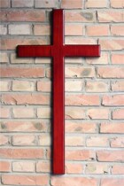  Christian gift Cross 80 cm solid wood with grain Church Family Fellowship wall decoration pendant