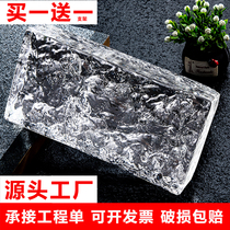 Cloud glass brick partition wall Square solid hollow crystal brick bathroom partition wall screen transparent background wall