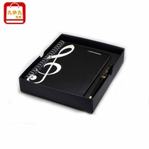 Note notebook set creative piano keyboard student notepad and pen gift box Music stationery gift customization