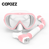 COPOZZ Diving Mirror Snorkeling Triple Treasure Mirror Full Dry Breathing Tube Suit Adult Swimming Diving Equipment