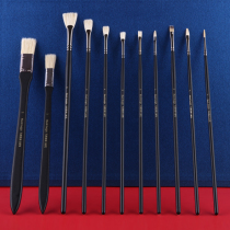 Marley glory Black Knight water chalk set pig bristles acrylic oil brush horse brush flat peak round flat peak Fan Pen nylon pen painting brush hook line watercolor pen painting brush