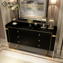 Meritocratic postmodern minimalist Entrance Hyun Guan Cabinet Light Lavish Rockboard Lockers Door Hall Cabinet-style board room furnishings