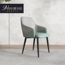 Weiershi post-modern minimalist desk and chair leisure single chair leather art computer chair single seat dining chair