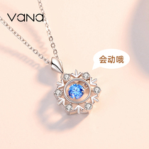 Vana Angel Beating Heart Necklace Sterling silver inlaid Swarovski Tanabata Valentines Day gift for Girlfriend limited