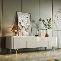 Light Lavish Rockboard TV Cabinet Tea Table Combo Postmodern Minima Living Room Small House Nordic Port Style Lockers Lockers