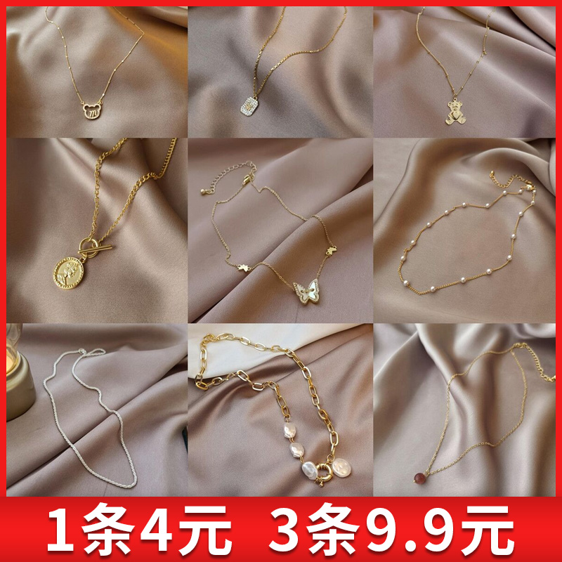 Luxury and niche in design, necklace with a sense of femininity, collarbone jewelry, cool and trendy necklaces, hip-hop and internet red accessories
