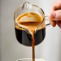 Mini double-mouthed glass teat heat-resistant glass milk cup milk jug pot honey jam sauce espresso cup