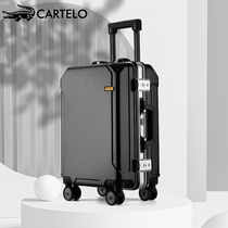  Cardile crocodile suitcase aluminum frame universal wheel travel 20-inch boarding box large capacity men and women trolley box 26-inch