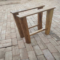 Solid wood table legs Old elm door panel wooden feet large plate bracket heavy strong and durable household coffee table legs can be customized