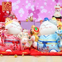 5 inch prayers for couples to attract wealth cat ceramic crafts piggy bank wedding gift creative home decorations new products
