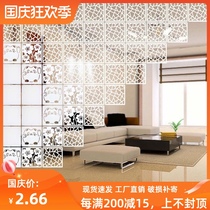 Screen partition fashion living room bedroom porch hanging folding hollow lattice decoration hanging screen carved soft curtain