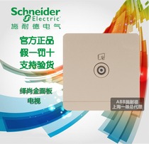 Schneider is still in the evening Jin Yi is still in the evening and a TV single TV socket panel is weak current cable TV.