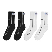Thumb Studio Lena label socks sports cotton mid-tube socks for men and women Tide brand lines Korean socks