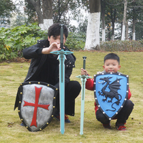 Toy sword weapon child weapon sword shield model boy performance prop shield simulation safety large sword