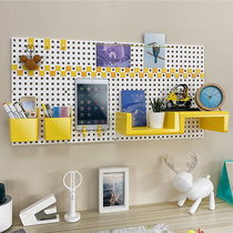 Pixel hole board storage rack childrens room creative decoration hand rack multi-function Wall non-perforated wall decoration