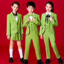 Boys and girls small suits set high-end catwalk foreign style dress college style British childrens suits personality fashion