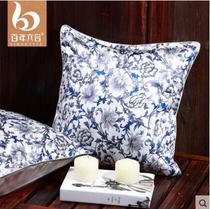 Nanfill Silk Centennial Six Genuine Silk Printed Backrest Cover 100% Mulberry Silk Sofa Cushions Holding Pillow Cover Without Core