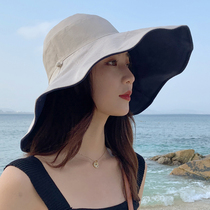 Double sided fisherman hat female style summer sunscreen sunscreen sunscreen sunscreen with four seasons in the sun hat