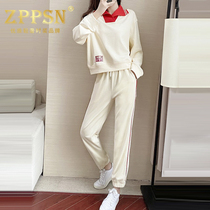 Light Extravagant Brands ZPPSN Sports Suit Women Early Autumn Ocean Air Reduction and Lean Morning Running Casual Wear two sets