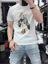 Eurostock Ice Ironing Drill White T-shirt Men Trends Compassionate Rework Nets Red 100 Hitch Short Sleeves 2022 New Half Sleeves