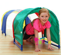 Kalome Rainbow Tunnel Childrens Fun Climbing Cave Rainbow Channel Children Climbing Barrel Physical Training