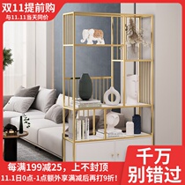 Light luxury porch cabinet partition cabinet Hall cabinet shelf living room decoration cabinet modern simple Nordic bookshelf